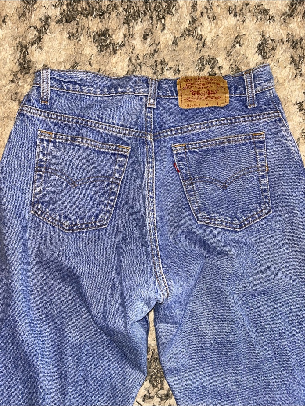 Levi's 505 Straight Leg Jeans Waist 11 Blue - Picture 7 of 8